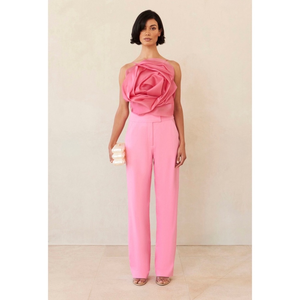 Cult Gaia Organza Rosa Top